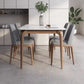 Juego de comedor moderno con tapa de piedra sinterizada, juego de mesa de comedor rectangular de 1/2/5 piezas