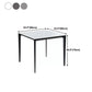 Industrial Style 4 Legs Furniture Stone Square Dining Table for Dining Room Clearhalo 'Dining Tables & Seating' 'Dining Tables' 'dining_table' 'furn' 'furn_dining_table' 'Furniture' 'furniture_dining_table' 'Kitchen & Dining Furniture' 'kitchen' 'kitchen_dining_table' 1200x1200_ebc64102-db84-41d9-9e28-48153caa3c75