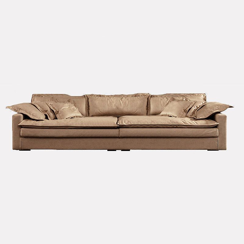 Faux Ledersofa 35.43 "D x 31,49" H Square Arm Sofa für Wohnzimmer