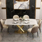 Glam Rectangle 1/4/5/6/7 Pieces Dinette Set Indoor White and Gold Dining Set Clearhalo 'Dining Room Sets' 'Dining Tables & Seating' 'dining_room_set' 'furn' 'furn_dining_room_set' 'Furniture' 'Kitchen & Dining Furniture' 1200x1200_ebc8df8b-1804-48a7-b5f9-ad9008c6ce9a
