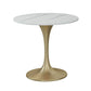 Traditional Luxury Round Dining Site Table Stone Home Furniture with Tulip Base Clearhalo ' dining_table' 'Dining Tables & Seating' 'Dining Tables' 'furn' 'furn_dining_table' 'Furniture' 'furniture_dining_table' 'Kitchen & Dining Furniture' 'kitchen&dining_furn' 'kitchen' 'kitchen_dining_table' 1200x1200_ebc9c1a1-21bb-43b5-a76b-ffb6a1af7788