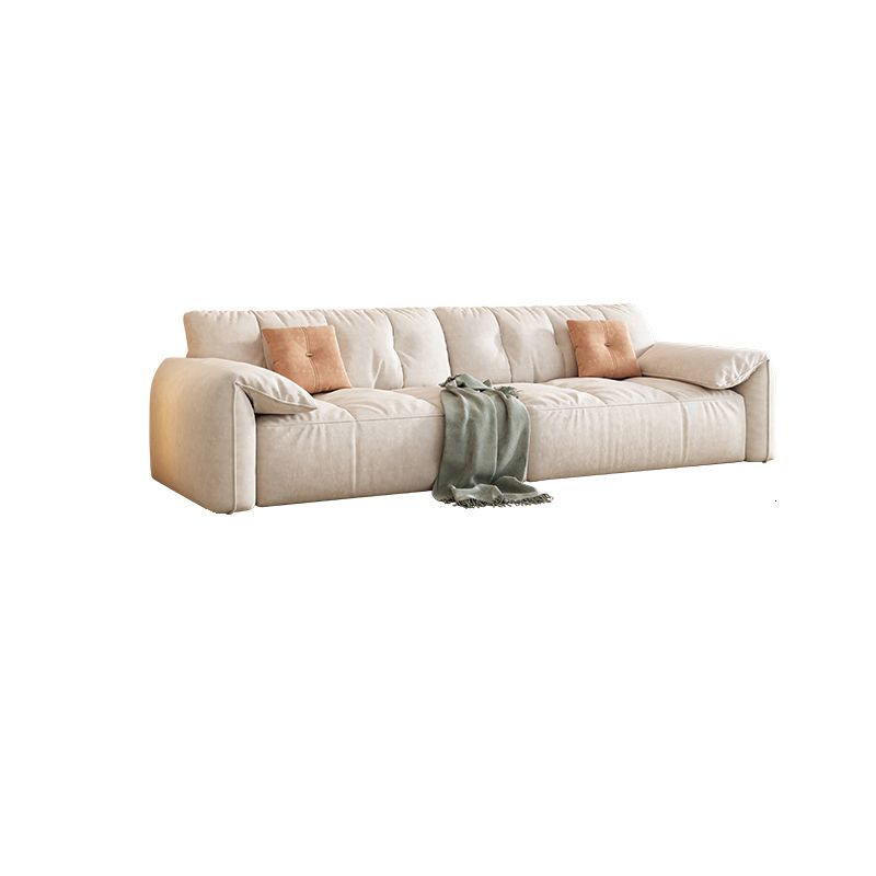 Off-White Fabric Sofa Pillow Top Arm Reclining Loveseat for Bonus Room Clearhalo 'furn' 'furn_sofas' 'Furniture' 'Living Room Furniture' 'Sofa' 'sofas' 1200x1200_ebca1abf-6c03-4ee4-89f1-a4a6cb7d7fd3