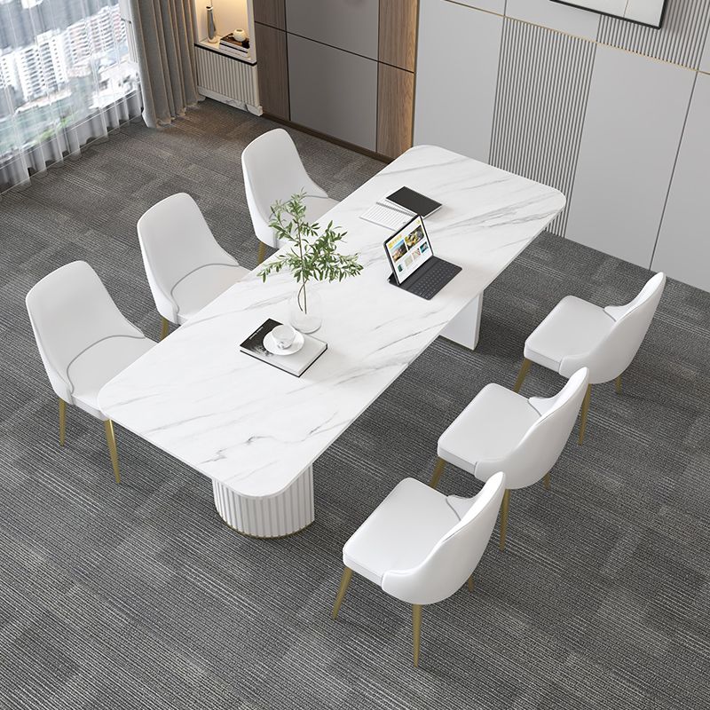 Modern Stone Top Office Desk Free Form Writing Desk for Home Clearhalo 'furn' 'furn_office_desk' 'Furniture' 'Office Desks' 'Office Furniture' 'office_desk' 1200x1200_ebca7f49-730c-4679-8024-a5b99368d6e1