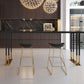 Glam Table and Stool 1/2/3/5 Pieces Solid Wood Pub Table Set Clearhalo 'Bar Furniture' 'furn' 'furn_home_bar_bar_sets' 'Furniture' 'Home Bars & Bar Sets' 'home_bar_bar_sets' 'Kitchen & Dining Furniture' 1200x1200_ebcfa64d-60be-432c-88a9-c31d95188781