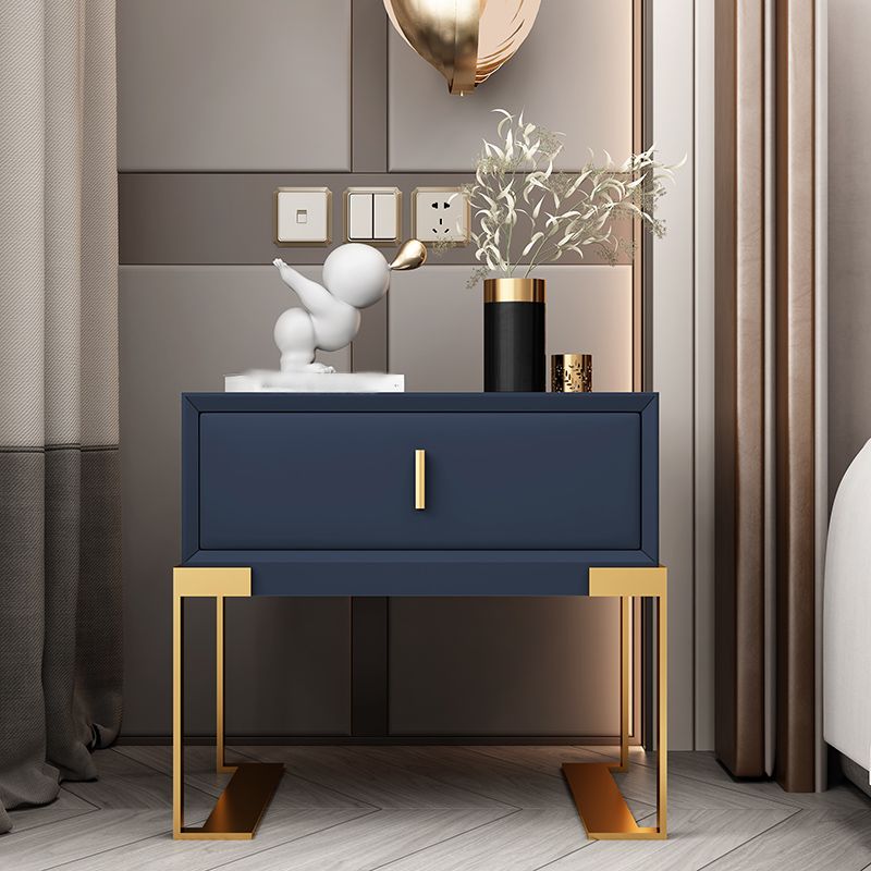 20 '' Accento glam alto tavolo da comodino per il comodino in pelle finta con gambe