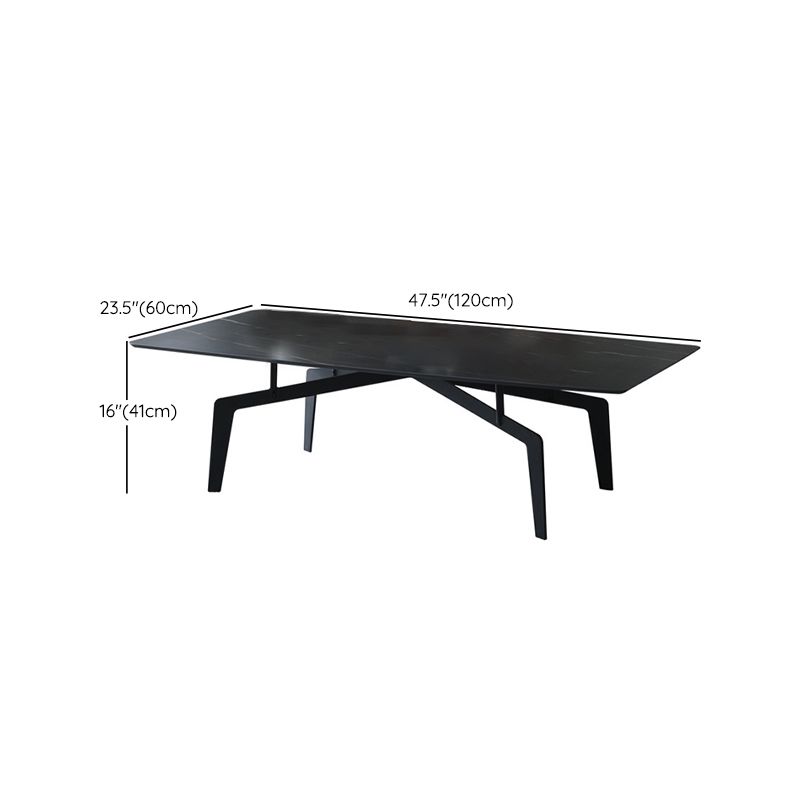 4 pieds 1 table basse simple Table de cocktail en métal de 16,14 po de hauteur