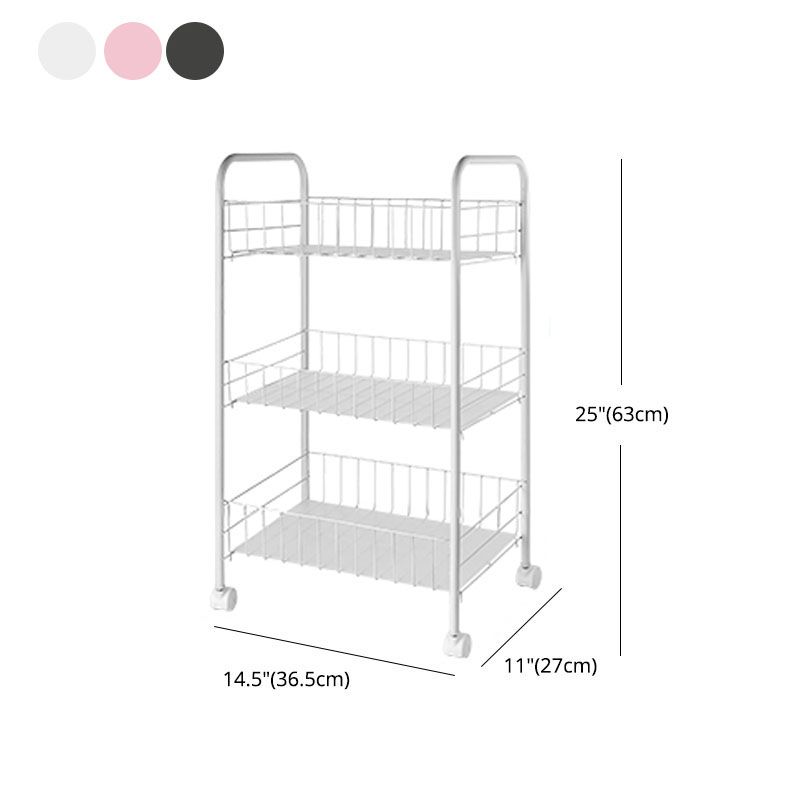 Contemporary Bookshelf Open Back Bookcase for Office with Caster Wheels