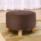 Contemporary Round Ottoman Footrest Plain Cotton Fade Resistant Sherpa Pouf Clearhalo 'furn' 'furn_ottomans_poufs' 'Furniture' 'Living Room Furniture' 'Ottomans & Poufs' 'ottomans_poufs' 1200x1200_ebd40f77-ea9b-4ab0-a4fe-4dfee712fcc8