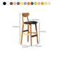 Modern Rubberwood Indoor Bar Stools Natural Finish with Backrest Clearhalo 'Bar Furniture' 'Bar Stools' 'bar_stools' 'furn' 'furn_bar_stools' 'Furniture' 'Kitchen & Dining Furniture' 1200x1200_ebd46e19-7222-4f16-8089-4093e49b9bf0