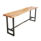 Pièces de 1/4/9 modernes Ensemble de table de barre rectangle Table de comptoir en bois de pin avec tabourets sans dos