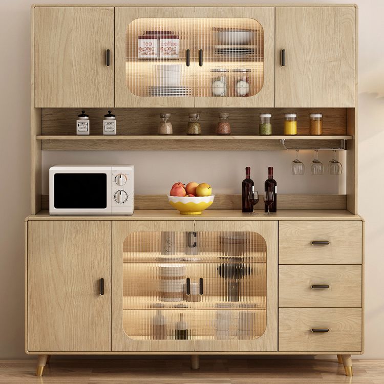 Sideboard in legno ingegnerizzato contemporaneo con illuminazione per sala da pranzo