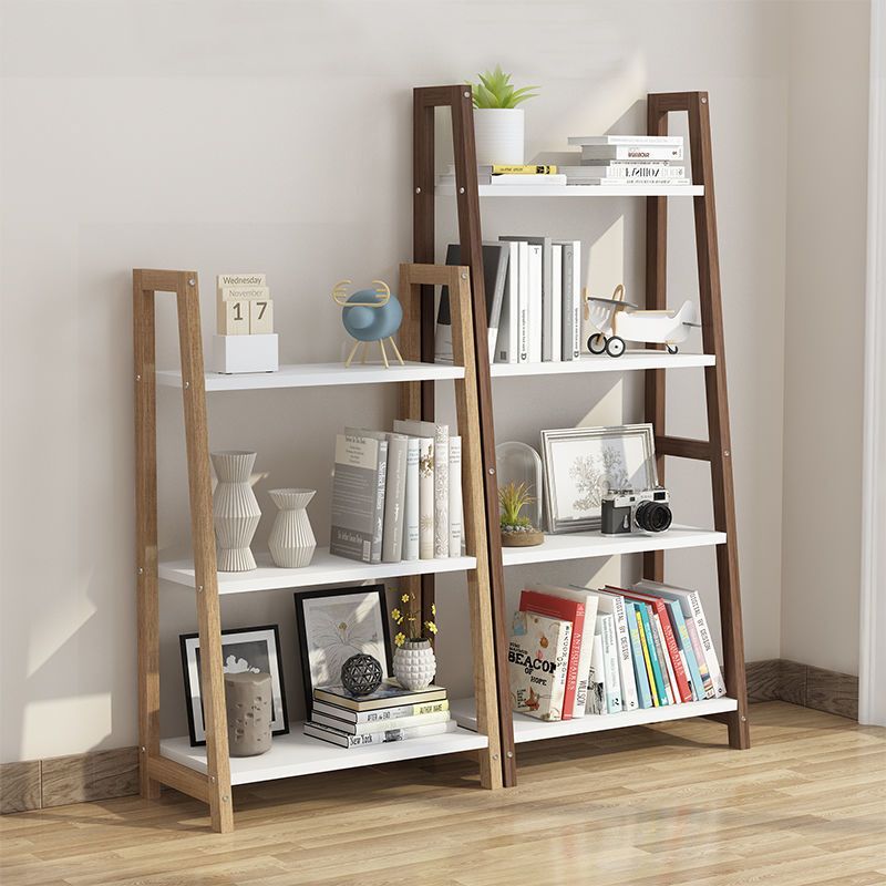 Modern Ladder Shelf Bookcase Wooden Bookshelf for Study Room Clearhalo 'Bookcases' 'furn' 'furn_bookcases' 'Furniture' 'Office Furniture' 1200x1200_ebda6ba2-fda2-464d-8ef4-ff9a361ae800