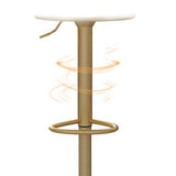 Glam Iron Adjustable Swivel Barstool Low Back Indoor Tall Stool with Upholstered Seat Clearhalo 'Bar Furniture' 'Bar Stools' 'bar_stools' 'furn' 'furn_bar_stools' 'Furniture' 'furniture_bar_stools' 'Kitchen & Dining Furniture' 1200x1200_ebda70c4-4b91-4a3c-9ffe-79fe48fd1e9b