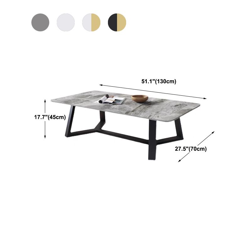 Tavolino in ardesia tavolino rettangolo minimalista per soggiorno