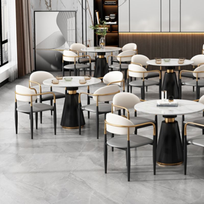 Metal Industrial Side Chair Metallic Finish Open Back Dining Arm Chair Clearhalo 'Dining Chairs' 'Dining Tables & Seating' 'dining_chair' 'furn' 'furn_dining_chair' 'Furniture' 'Kitchen & Dining Furniture' 1200x1200_ebdbcd2c-65c0-45b0-8efa-7a8c2b1ec86c