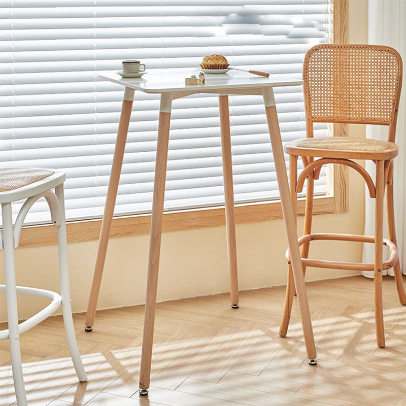 Modern Bistro Bar Table Fixed Bistro Bar Height Cocktail Table with Legs Clearhalo 'Bar Furniture' 'Bar Tables' 'bar_tables' 'furn' 'furn_bar_tables' 'Furniture' 'Kitchen & Dining Furniture' 1200x1200_ebddb0ab-c389-4a85-83e3-44e3c72a798a