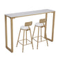 Glam Indoor 1/2/3/4/9 Pub Dining Set Pieces Rectangle White Marble Bistro Set Clearhalo 'Bar Furniture' 'furn' 'furn_home_bar_bar_sets' 'Furniture' 'Home Bars & Bar Sets' 'home_bar_bar_sets' 'Kitchen & Dining Furniture' 1200x1200_ebdee577-2db2-48d8-bebd-ff65c41a33d5