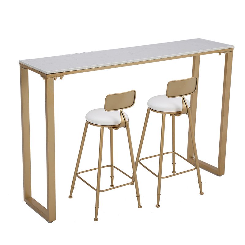 Glam Indoor 1/2/3/4/9 Pub Dining Set Pieces Rectangle White Marble Bistro Set Clearhalo 'Bar Furniture' 'furn' 'furn_home_bar_bar_sets' 'Furniture' 'Home Bars & Bar Sets' 'home_bar_bar_sets' 'Kitchen & Dining Furniture' 1200x1200_ebdee577-2db2-48d8-bebd-ff65c41a33d5