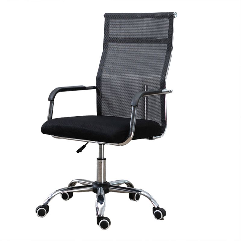 Schuif moderne bureaustoel verstelbare stoelhoogte vaste armen met wielen