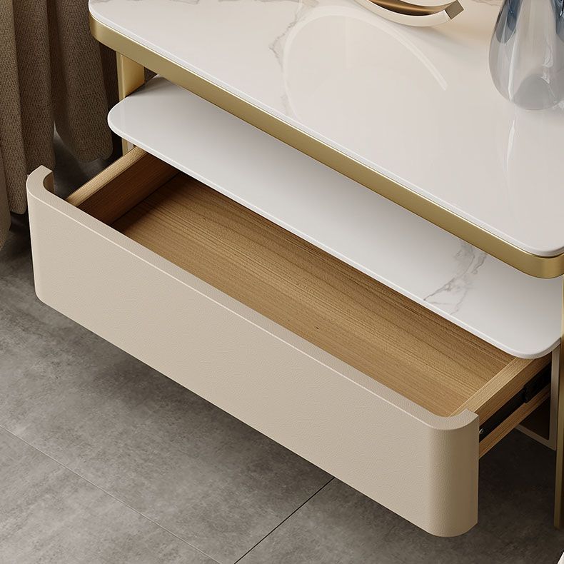 Glam bedkastje open opbergbed nachtkastje met lade