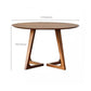 Pine Solid Wood Dining Table Brown Round Table for Dining Room
