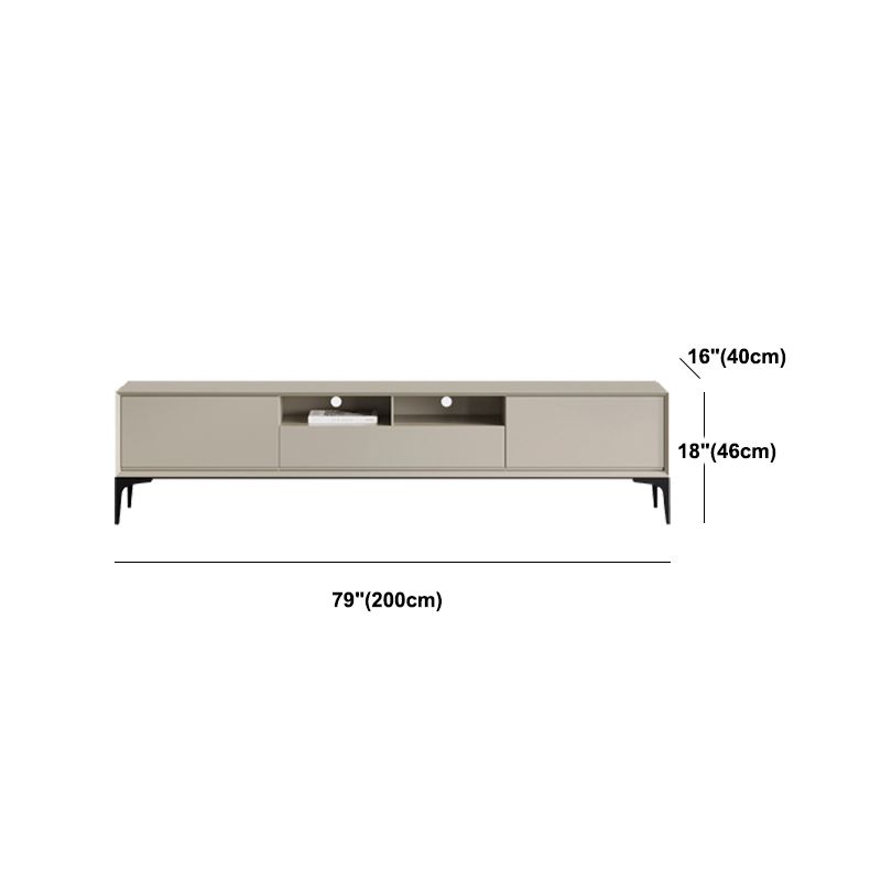 Console TV in legno e in metallo MODERNO MODERNO MODERNO CAIMET TV Open Car stoccaggio