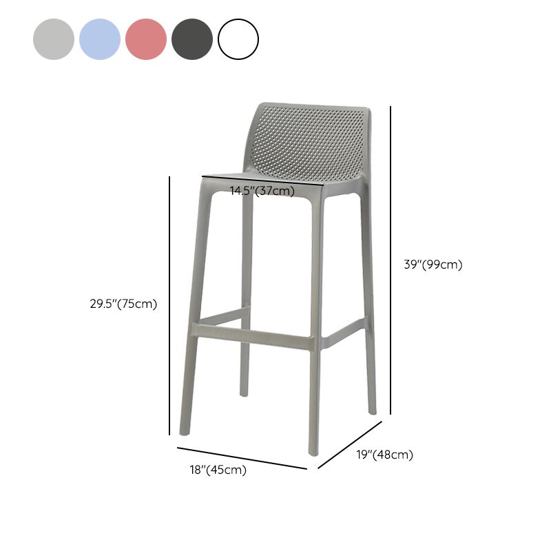 Sgabelli da bar in plastica in plastica in stile moderno sgabelli da bar per sala da pranzo