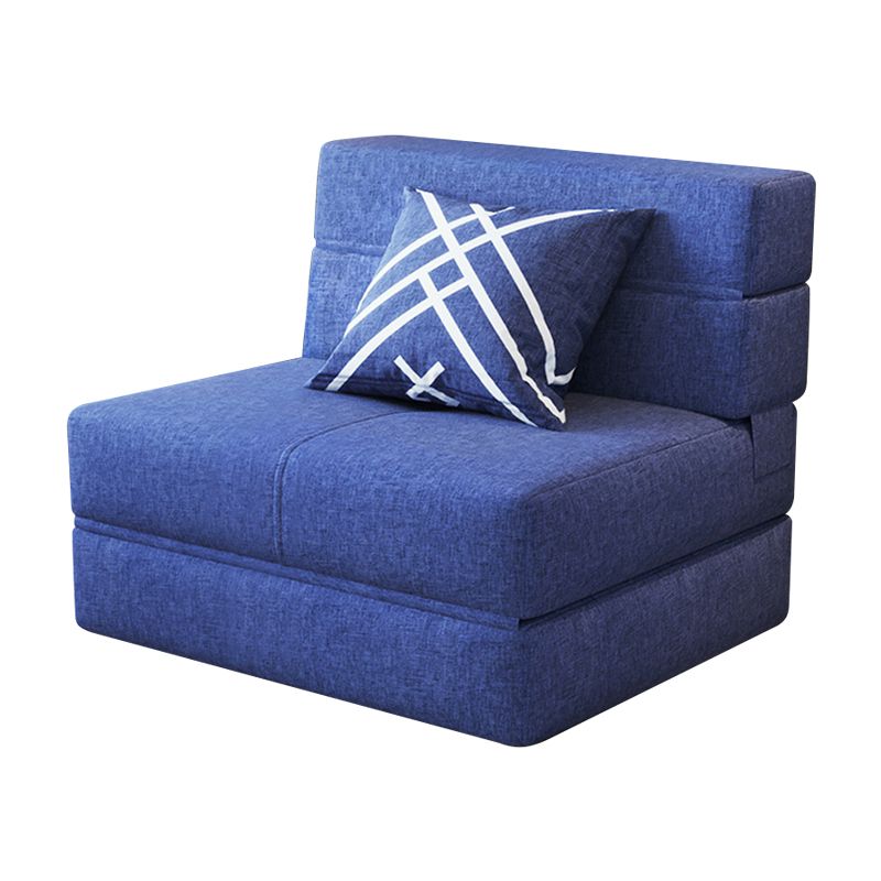 Contemporary Linen Armless Sofa Bed Slipcovered for Living Room