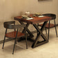Industrial Solid Wood Dinner Room Kitchen Table Brown Square Trestle Table for Dining Room Clearhalo ' dining_table' 'Dining Tables & Seating' 'Dining Tables' 'furn' 'furn_dining_table' 'Furniture' 'furniture_dining_table' 'Kitchen & Dining Furniture' 'kitchen&dining_furn' 'kitchen' 'kitchen_dining_table' 1200x1200_ebe8cc72-b069-4533-a492-410b7b6b7f76