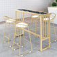 Modern Pub Height Dining Table Faux Marble Top Pub Table for Patio Use Clearhalo 'Bar Furniture' 'Bar Tables' 'bar_tables' 'furn' 'furn_bar_tables' 'Furniture' 'Kitchen & Dining Furniture' 1200x1200_ebe8e066-90b0-45ec-85e9-4e93b3a12caa