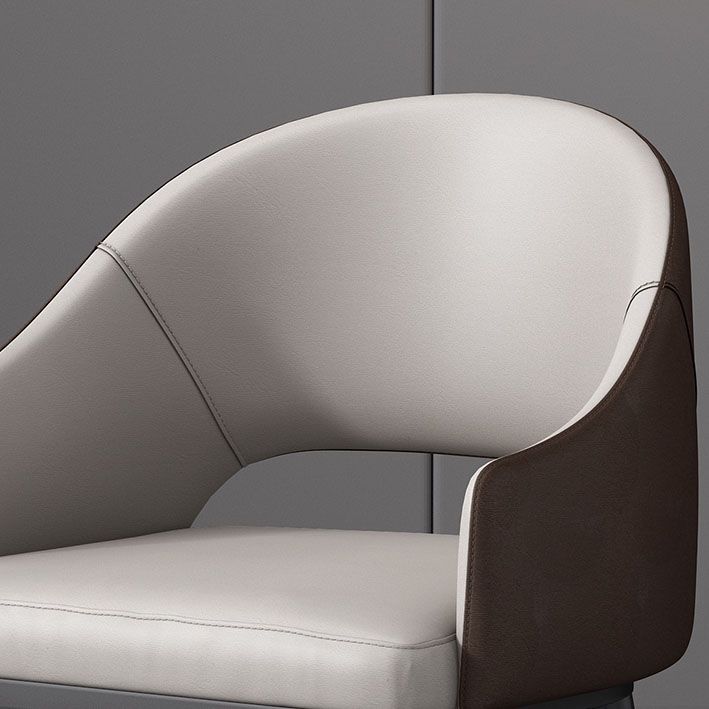 Glam Style Metal Arm Chair Open Back Dining Side Chair with Black Gold Legs Clearhalo 'Dining Chairs' 'Dining Tables & Seating' 'dining_chair' 'furn' 'furn_dining_chair' 'Furniture' 'furniture_dining_chair' 'Kitchen & Dining Furniture' 1200x1200_ebebb032-10c8-44ec-b13b-325abf691b79