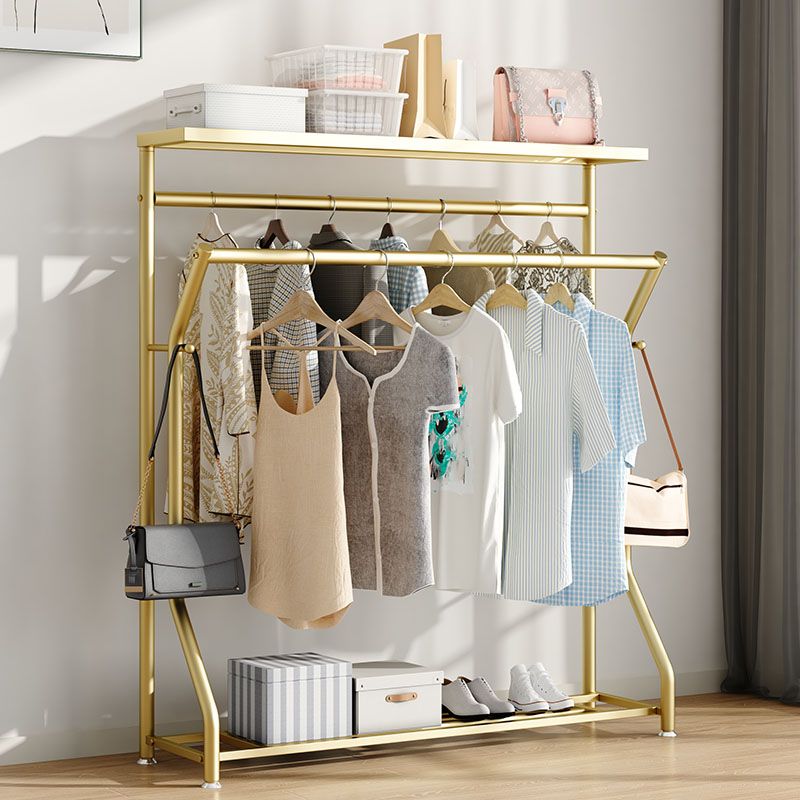 Modern Hall Stand Metal 2 Hooks Free Standing Storage Shelf Organizer Coat Rack Clearhalo 'Entry & Mudroom Furniture' 'furn' 'furn_hall_tree_coat_racks' 'Furniture' 'Hall Trees & Coat Racks' 'hall_tree_coat_racks' 1200x1200_ebebcb7b-7d45-4439-9cec-26c177ae3883