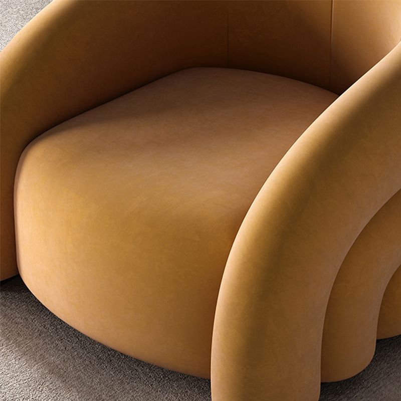 Nordic Style Fabric Armrest without Buffer Backrest Fabric Arm Chair Clearhalo 'Accent Chairs' 'accent_chairs' 'Chairs & Seating' 'furn' 'furn_accent_chairs' 'Furniture' 'Living Room Furniture' 1200x1200_ebebf1e7-053c-4c11-9daf-4aa44df48ef4