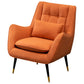 Modern 30.7" Wide Barrel Accent Chair with Basic Four Legs for Bedroom and Living Room