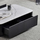 Square Square Block Base Design Slate Plate Table Plate with Drawer Coffee Table Clearhalo 'Coffee & Accent Tables' 'Coffee Tables' 'coffee_tables' 'furn' 'furn_coffee_tables' 'Furniture' 'Living Room Furniture' 1200x1200_ebecd444-1a4c-4552-a40b-0db07c7e8fa6