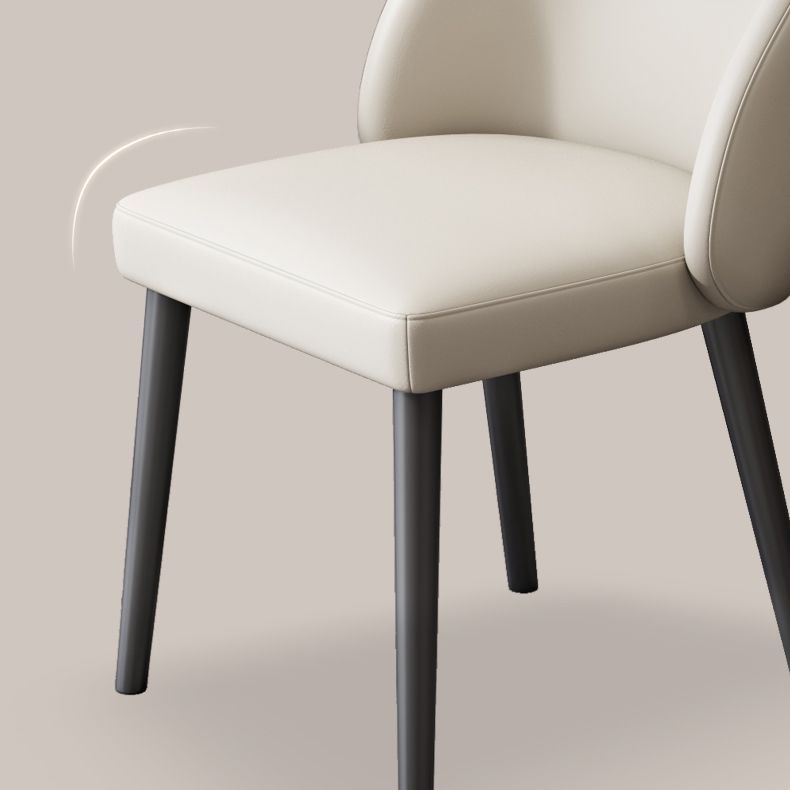 Moderne metalen stoel Parsons Keuken Diningsstoel voor eetkamer