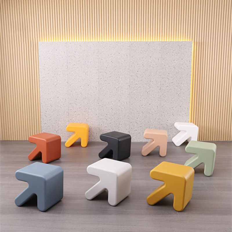 Scandinavian Geometric End Table 15.75" W x 13.78" D x 15.75" H Arrow-Shaped Side Table Clearhalo 'Coffee & Accent Tables' 'End & Side Tables' 'end_side_tables' 'furn' 'furn_end_side_tables' 'Furniture' 'Living Room Furniture' 1200x1200_ebefa653-f243-4503-ba89-d9dd44e55e75