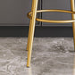 Glam Armless Backrest Counter Stool Iron Kitchenr Bar Stool with Velvet Cushion and Pedal Clearhalo 'Bar Furniture' 'Bar Stools' 'bar_stools' 'furn' 'furn_bar_stools' 'Furniture' 'furniture_bar_stools' 'Kitchen & Dining Furniture' 1200x1200_ebf001b3-d63f-4a79-96b1-244a29d185a2