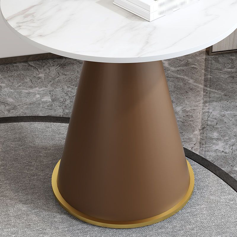 Round Stone Dining Table Modern Living Room Pedestal Casual Dining Table Clearhalo ' dining_table' 'Dining Tables & Seating' 'Dining Tables' 'furn' 'furn_dining_table' 'Furniture' 'furniture_dining_table' 'Kitchen & Dining Furniture' 'kitchen&dining_furn' 'kitchen' 'kitchen_dining_table' 1200x1200_ebf1c846-6f49-4e26-9b6a-7773a9a6767b