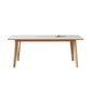 Set da pranzo rettangolare da 1/3/4/5 pezzi Tavolo da pranzo con piano in pietra sinterizzata con base in legno