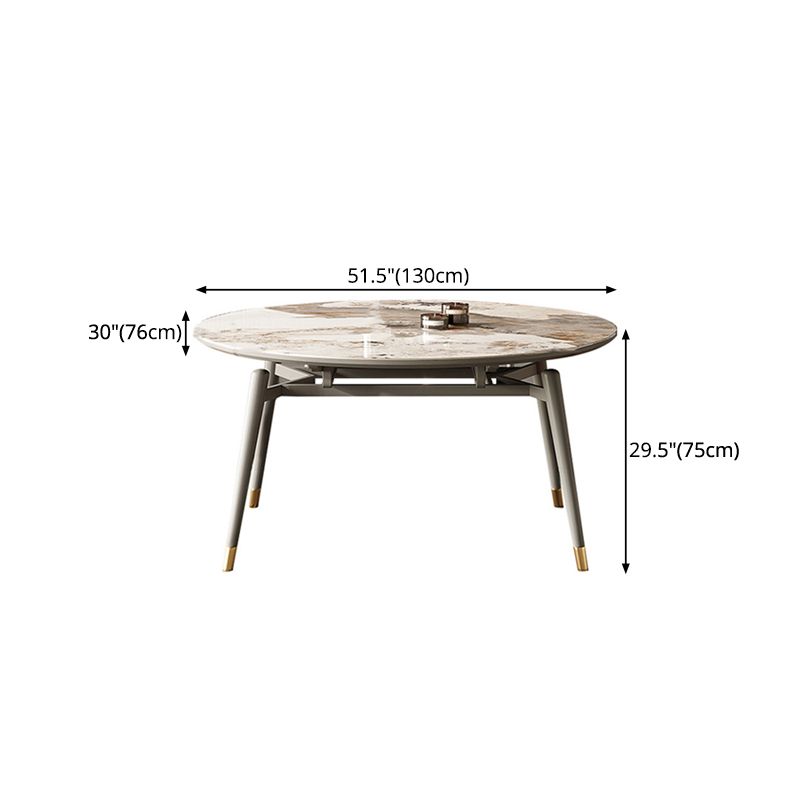 Traditional Luxury Dining Table Round Sintered Stone 4 Legs Dining Table with Wooden Base Clearhalo ' dining_table' 'Dining Tables & Seating' 'Dining Tables' 'furn' 'furn_dining_table' 'Furniture' 'furniture_dining_table' 'Kitchen & Dining Furniture' 'kitchen&dining_furn' 'kitchen' 'kitchen_dining_table' 1200x1200_ebf3ebb5-a7ee-4fa8-8ce8-55a60b554763
