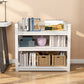 Modern Style Bookshelf 3-shelf Open Back Metal Bookcase for Home