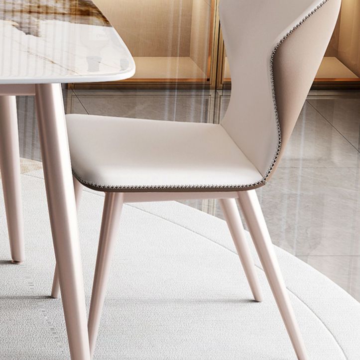 Glam Sintered Stone Dining Table Set 1/5/7 Pieces Dining Set for Kitchen