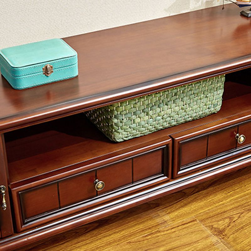 Porta TV in legno Porta TV tradizionale Console con cassetti