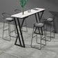 Industrial Stone Pub Table Set 1/2/5 Pieces Rectangle Indoor Bar Pub Table Set Clearhalo 'Bar Furniture' 'furn' 'furn_home_bar_bar_sets' 'Furniture' 'Home Bars & Bar Sets' 'home_bar_bar_sets' 'Kitchen & Dining Furniture' 1200x1200_ebfa73b6-600f-4b40-90dc-054e8bf8eaa5