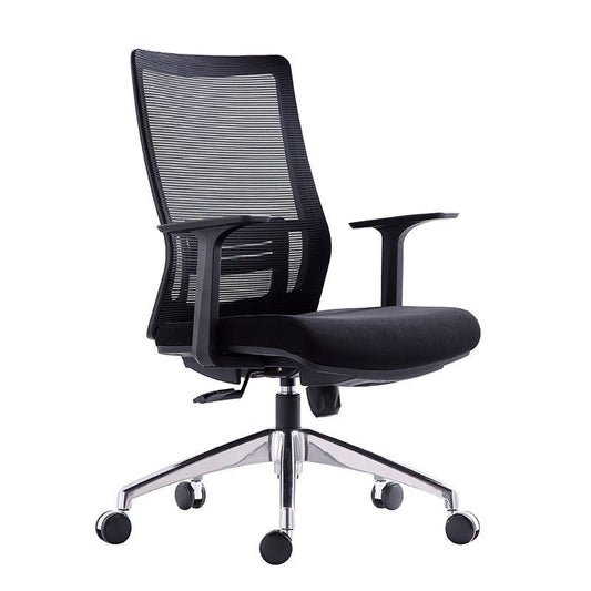 Black Mesh Office Chair Rotatable Fixed Armrest Desk Chair with Wheels Clearhalo 'furn' 'furn_office_chair' 'Furniture' 'Office Chairs' 'Office Furniture' 'office_chair' 1200x1200_ebfacfba-5937-4b6b-a09b-101a9ec49e64