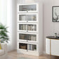 Scandinavian 11.8" Wide Standard Bookcase Manufactured Wood Bookshelf Clearhalo 'Bookcases' 'furn' 'furn_bookcases' 'Furniture' 'Office Furniture' 1200x1200_ebfaf577-65bb-4cd8-8204-2158342f0b9d