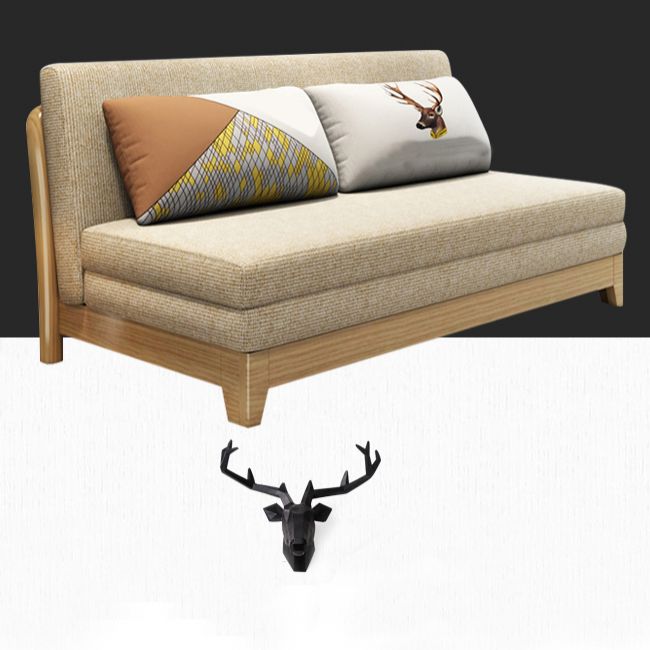 32" Wide Contemporary Sofa Futon Mustard Fabric Sleeper Sofa Clearhalo 'furn' 'furn_futons' 'Furniture' 'Futons & Daybeds' 'Futons' 'Living Room Furniture' 1200x1200_ebfba319-1567-4cbc-a628-4e36c99eabe3