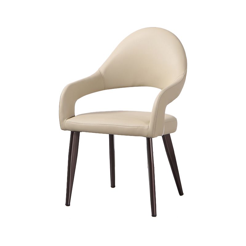 Contemporary Metal Dining Arm Chairs Open Back Dining Side Chair (Set of 2) Clearhalo ' kitchen&dining_furn' 'Dining Chairs' 'Dining Tables & Seating' 'dining_chair' 'furn' 'furn_dining_chair' 'Furniture' 'furniture_dining_chair' 'Kitchen & Dining Furniture' 'kitchen' 1200x1200_ebfbf3af-9474-4551-ac6c-3214fa1c763b