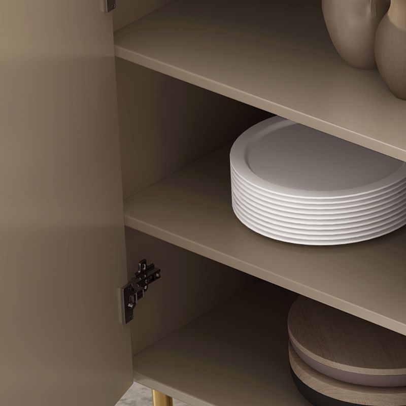 Mesa del aparador beige con cajones de comedor glamoroso para comedor